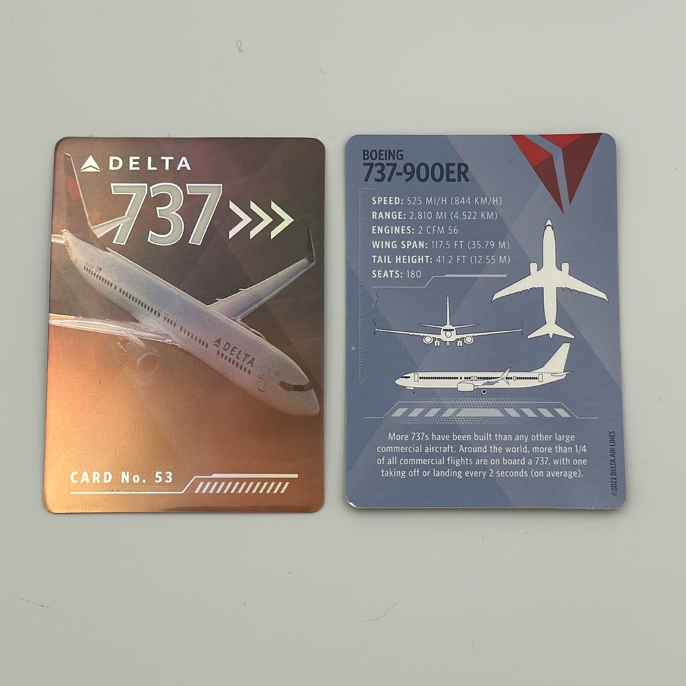Delta Trading Card 737‎